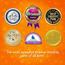 Load image into Gallery viewer, Shadow Puppet Theater – 32 Puppets + Story App (Ages 3–8)
