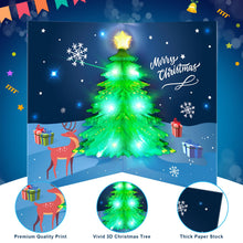 Load image into Gallery viewer, Musical Flashing 3D Christmas Card
