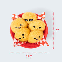 Load image into Gallery viewer, Emotional Support Chicken Nuggets Plush Set with Basket (5-Piece)
