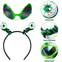 Load image into Gallery viewer, Alien Eyeball Headband with Glasses - Gifteee Unique &amp; Unusual gifts, Cool gift ideas
