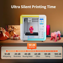 Load image into Gallery viewer, Beginners 3D Printer – Assembled, Wi-Fi, Quiet, Level-Free Bed
