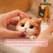 Load image into Gallery viewer, Needle Felting Cat Kit – Realistic DIY Craft for Beginners
