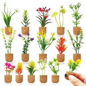 Mini Artificial Plant Fridge Magnets - Gifteee Unique & Unusual gifts, Cool gift ideas