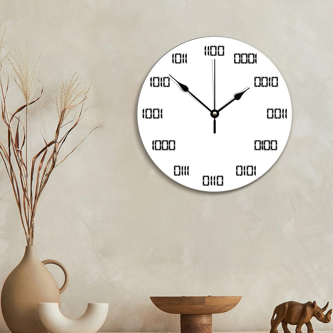 Binary Time Wooden Wall Clock - Gifteee Unique & Unusual gifts, Cool gift ideas