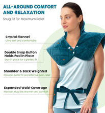 Load image into Gallery viewer, Wearable Heating Pad for Neck, Shoulders &amp; Back – Timers, Auto-Off
