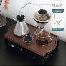 Load image into Gallery viewer, Coffee Alarm Clock &amp; Bedside Brewer – Black Walnut
