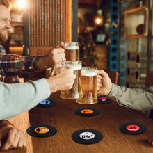 Load image into Gallery viewer, Retro Vinyl Record Drink Coasters with Player Holder | Music Lover Gift Set
