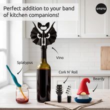 Load image into Gallery viewer, OTOTO Rock n' Roll Guitar &amp; Bass Silicone Wine Bottle Stoppers
