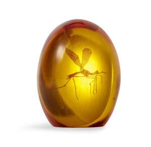 Amber Mosquito Resin Prop Paperweight – 3"