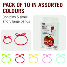 Load image into Gallery viewer, Reusable Gift Wrap Ribbon Bands – 10-Pack Eco Bows
