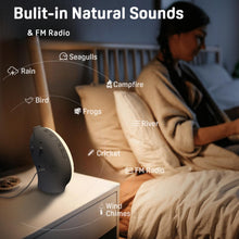 Load image into Gallery viewer, Sunrise Alarm Clock with Radio – Dual Alarms, 7 Colors &amp; Sounds
