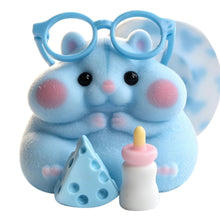 Load image into Gallery viewer, Cute Flocked Animal Toy Figurine | Soft Silicone Desktop Collectible
