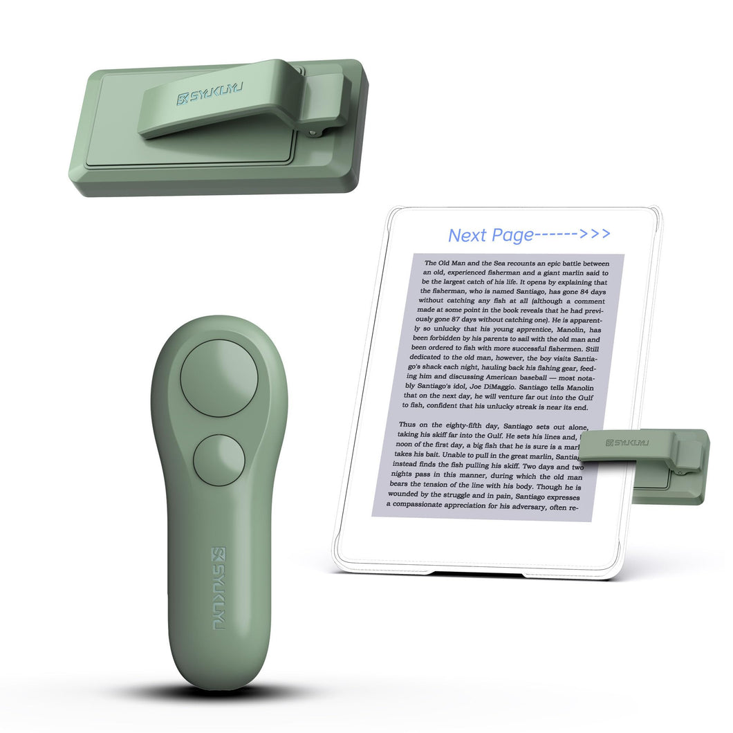 Wireless Page Turner Remote (Green) – Phones, Tablets & Kindle