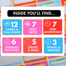 Load image into Gallery viewer, 40 Family Dates Scratch-Off Cards | Screen-Free Activity Game for Kids &amp; Adults

