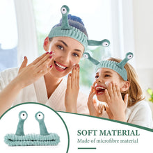Load image into Gallery viewer, Spa Headband – Cute Palm &amp; Snail Skincare Hair Band
