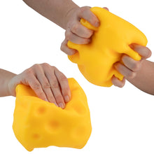 Load image into Gallery viewer, Jumbo Easy Sqweezy Super Cheesy Toy | Giant Slow-Rising Stress Reliever
