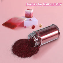 Load image into Gallery viewer, Ultra-Fine Glitter Powder – Dark Wine Red, 60 g
