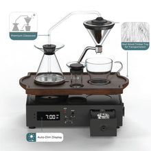 Load image into Gallery viewer, Coffee Alarm Clock &amp; Bedside Brewer – Black Walnut
