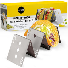 Load image into Gallery viewer, Pick-a-Taco Card-Style Taco Holders (2 Pack)
