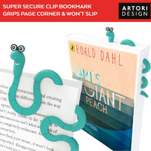 Load image into Gallery viewer, Wally the Bookworm Clip Bookmark

