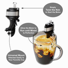 Load image into Gallery viewer, Vintage Wind-Up Outboard Boat Motor Drink Mixer | Novelty Coffee Stirrer
