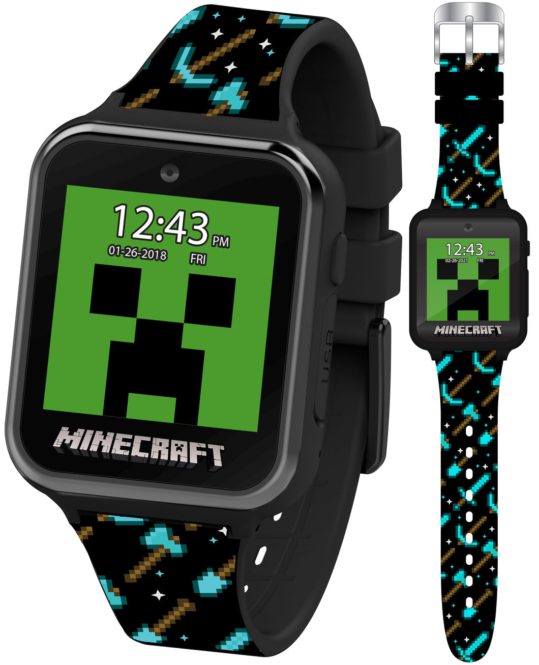 Kids Minecraft Smart Watch with Games, Camera & Activity Tracker