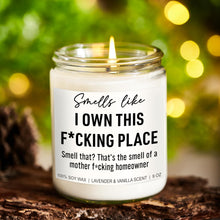 Load image into Gallery viewer, Funny Lavender &amp; Vanilla Scented Soy Candle | 9oz Aromatherapy Gift
