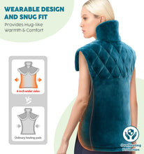 Load image into Gallery viewer, Wearable Heating Pad for Neck, Shoulders &amp; Back – Timers, Auto-Off

