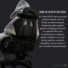 Load image into Gallery viewer, Glow-in-the-Dark Gaming Chair Blanket with Hood – Cosmic Controllers
