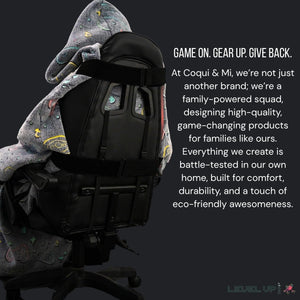 Glow-in-the-Dark Gaming Chair Blanket with Hood – Cosmic Controllers