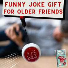 Load image into Gallery viewer, "Help I've Fallen" Button – Funny Over-the-Hill Gag Gift
