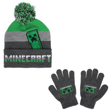 Load image into Gallery viewer, Minecraft Beanie and Gloves Set
