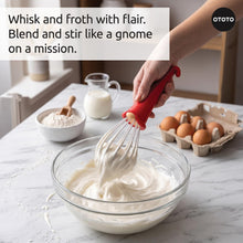 Load image into Gallery viewer, OTOTO Gnomeo The Whisking Gnome | Cute &amp; Functional Kitchen Hand Whisk
