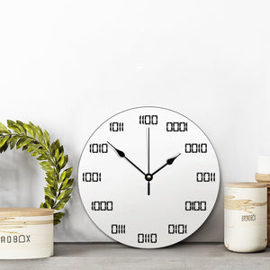 Binary Time Wooden Wall Clock - Gifteee Unique & Unusual gifts, Cool gift ideas