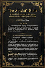 Load image into Gallery viewer, Not-Books: The Atheist's Bible By Em P. Rical - Funny Gag Gift for Atheists, Skeptics &amp; Freethinkers | Satirical Blank Journal
