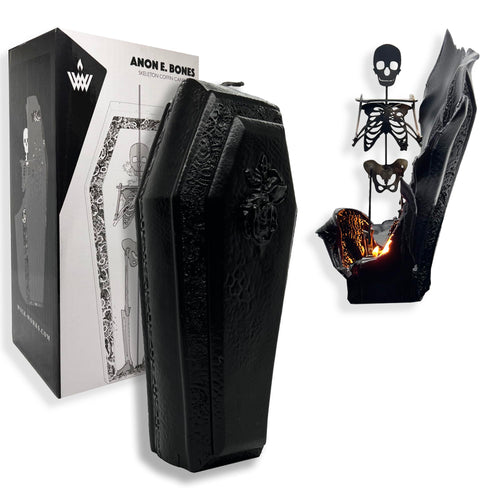 Coffin Crypt Candle with Skeleton Reveal - Gifteee - Unique Gifts | Cool Gift Ideas for Kids, Men and Women