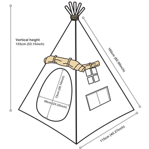 Children's Canvas Teepee Playhouse - Gifteee Unique & Unusual gifts, Cool gift ideas