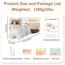 Load image into Gallery viewer, Interactive Robotic Cat – Realistic Plush Companion Pet
