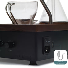 Load image into Gallery viewer, Coffee Alarm Clock &amp; Bedside Brewer – Black Walnut

