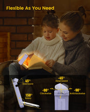 Load image into Gallery viewer, USB Rechargeable Book Light – 3 Colors, 5 Brightness Levels
