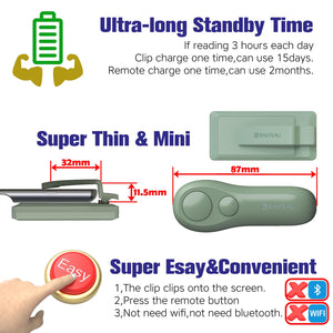 Wireless Page Turner Remote (Green) – Phones, Tablets & Kindle