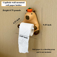 Load image into Gallery viewer, Capybara Toilet Paper Holder – Cute Wall-Mounted Bathroom Decor
