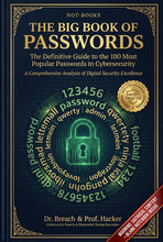 Load image into Gallery viewer, Not-Books: The Big Book of Passwords By Dr. Breach and Prof. Hacker - The Unsecured Logbook
