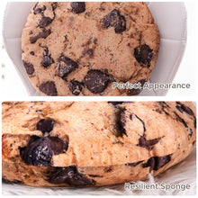 Load image into Gallery viewer, Realistic 3D Chocolate Chip Cookie Plush Throw Pillow – Round Floor &amp; Couch Cushion
