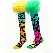 Load image into Gallery viewer, Tutu Lace Whimsical Rainbow Knee-High Socks
