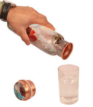 Load image into Gallery viewer, Designed Copper Water Bottle – Embrace Wellness and Sustainability
