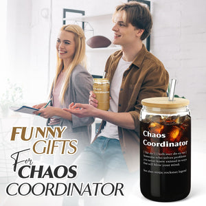 Chaos Coordinator Glass - Gifteee Unique & Unusual gifts, Cool gift ideas