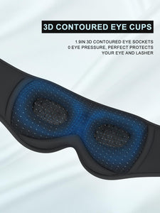 Bluetooth Sleep Mask with Ultra-Thin Speakers – 3D Eye Cover