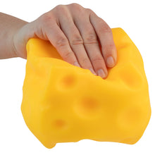 Load image into Gallery viewer, Jumbo Easy Sqweezy Super Cheesy Toy | Giant Slow-Rising Stress Reliever
