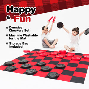 Jumbo Checkers Set - Gifteee Unique & Unusual gifts, Cool gift ideas